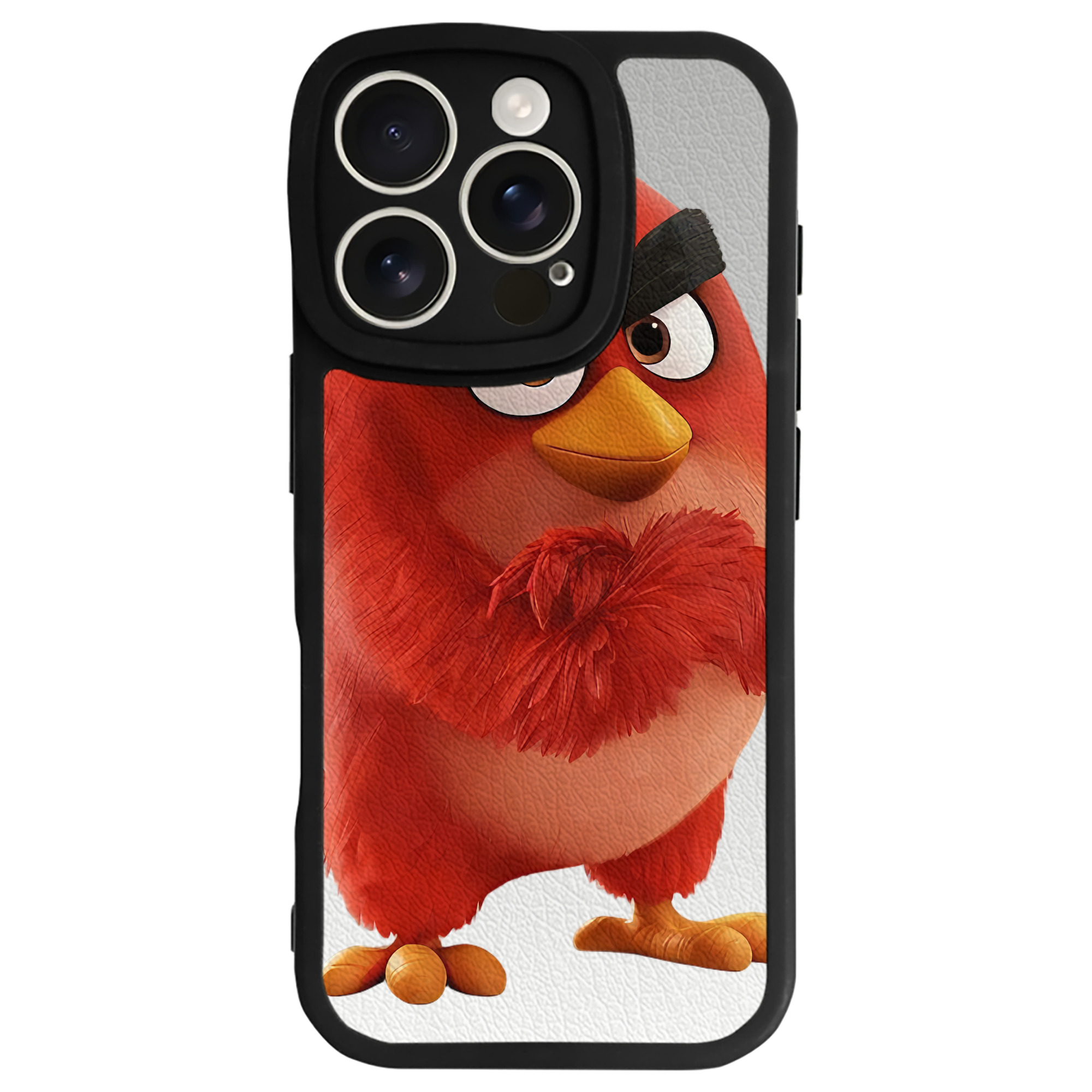 （画像用） Angry Birds アングリーバード 【iPhone 16シリーズ対応】シリコンスマホケース（レザー調） 材質：シリコン